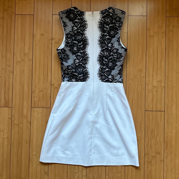 Y2K Bebe little black & white lace dress sz0 - Picture 6 of 6